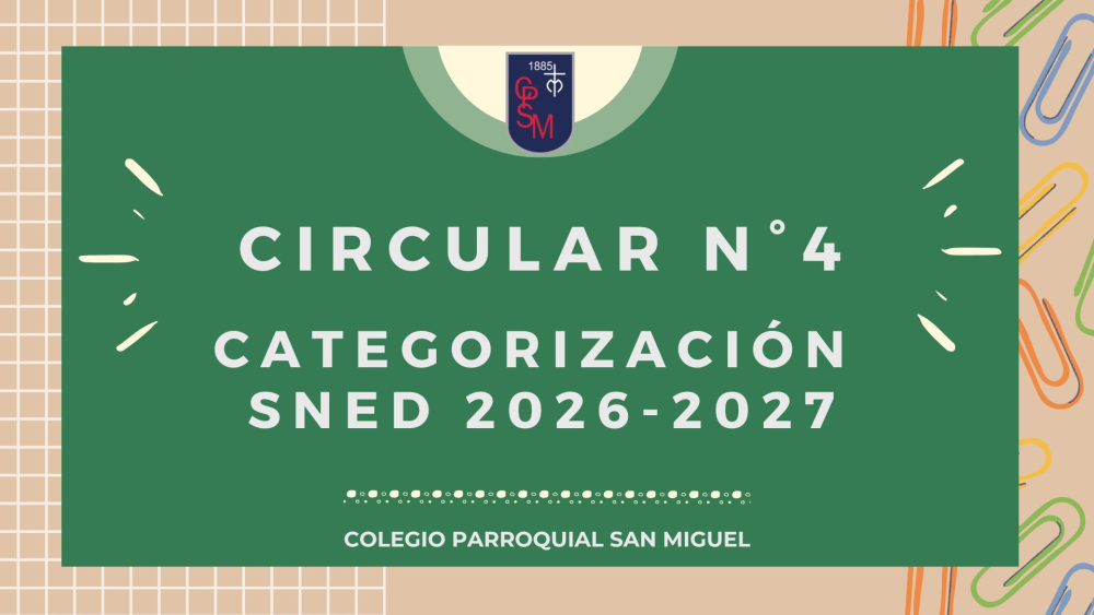 Circular N°4 - Categorización SNED 2026-2027