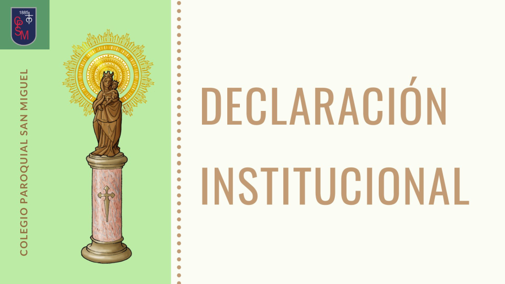 Declaración institucional por hechos acontecidos en Colegio de Calama