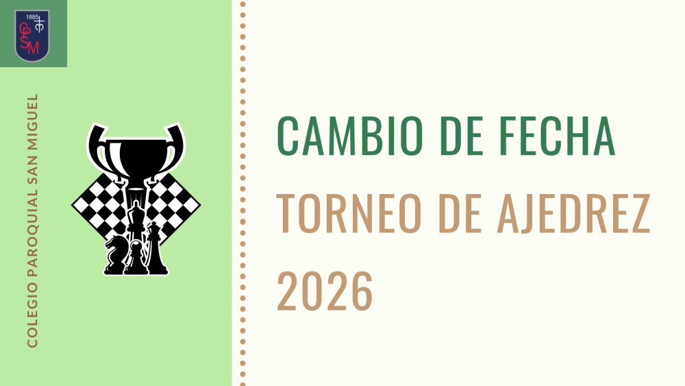 Cambio de fecha Torneo de Ajedrez 2026